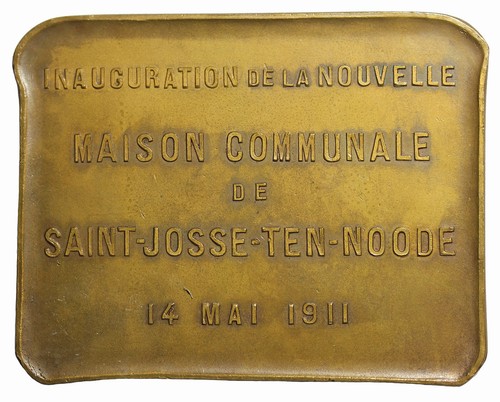 France 1911 Saint Josse Town Hall Inauguration Bronze Medal Rare - Picture 2 of 2