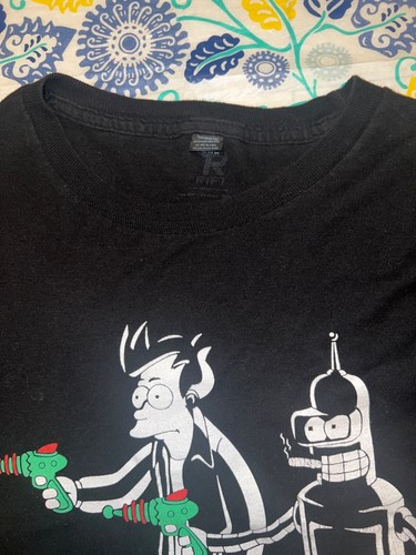 Vintage Futurama Matt Groening Sound Cartoon T-Shirt Bender Fry TV Show Tee: XL - Picture 2 of 8