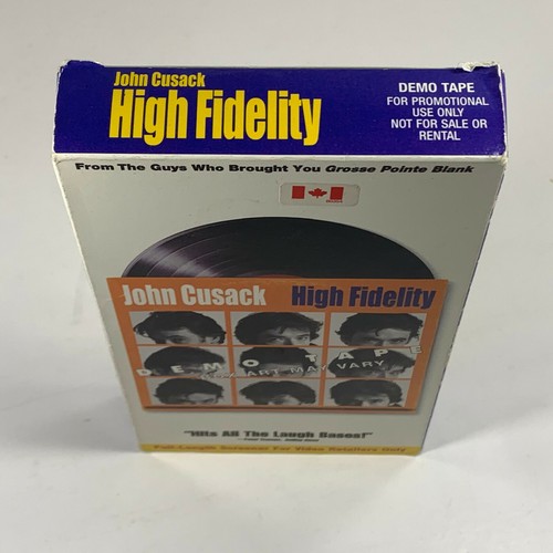 High Fidelity VHS Screener DEMO Tape OOP John Cusack Jack Black Lisa Bonet Rare - Picture 3 of 12