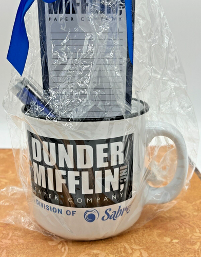 The Office Dunder Mifflin Mug Notepad Pen Gift Set Sealed Universal Studios 2020 - Picture 2 of 11