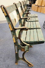 ⚾ROW OF CROSLEY FIELD SEATS Cincinnati Bengals Reds Rose Bench Big Red Machine ⚾