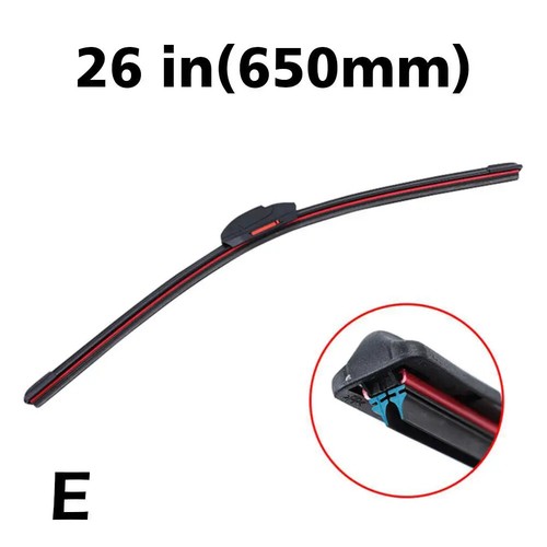 Car Windshield Wiper Blades Universal Water Repellent Wiper Blades Soft Double - Picture 9 of 12