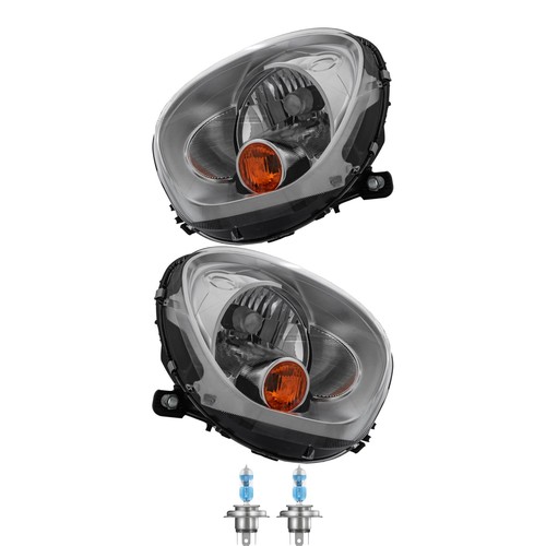 Halogen Scheinwerfer Set H4 chrom für MINI Mini Paceman Countryman inkl Lampen
