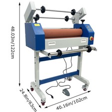 25" 650mm Electric Semi-Auto Manual Cold Laminator Machine for Vinyl Photo Film