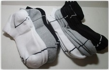 12 PR Men's ANKLE SOCKS CUSHIONED ARCH SUPPORT All in Motion WICKING STRETCH