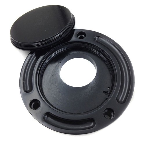 Black Motorcycle Keyless Fuel Tank Caps Fit For Yamaha YZF-R6/R6S 1999-2019 NEW - Foto 5 di 6