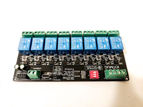 Modulo relè elettromagnetico 8 canali I2C Arduino Raspberry doppia alimentazione TIPO C - Foto 2 di 24