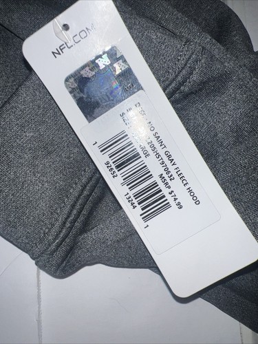 Sudadera con capucha polar de rendimiento gris jaspeado de la NFL New Orleans Saints para hombre talla XXL-NUEVA CON ETIQUETAS - Imagen 5 de 7