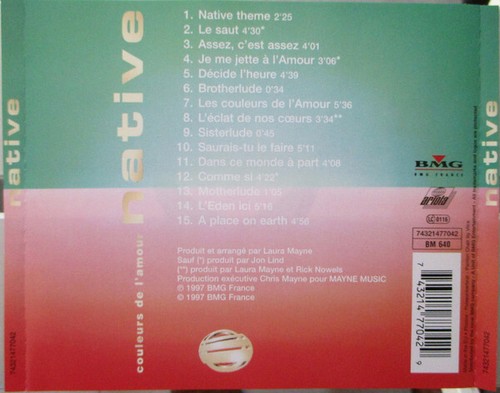 Native - Couleurs De L'amour - Used CD - Picture 2 of 3