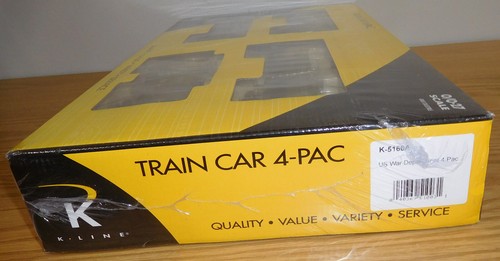 K-LINE K-5160A UNITED STATES U.S. WAR DEPARTMENT CAR O GAUGE TOY TRAIN 4-PACK - Picture 4 of 8