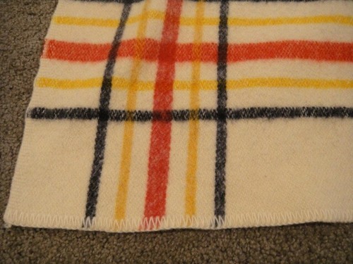 Vintage warme Bilt Wolle gestreift Plaid Decke - 58" x 77" - Bild 7 von 21