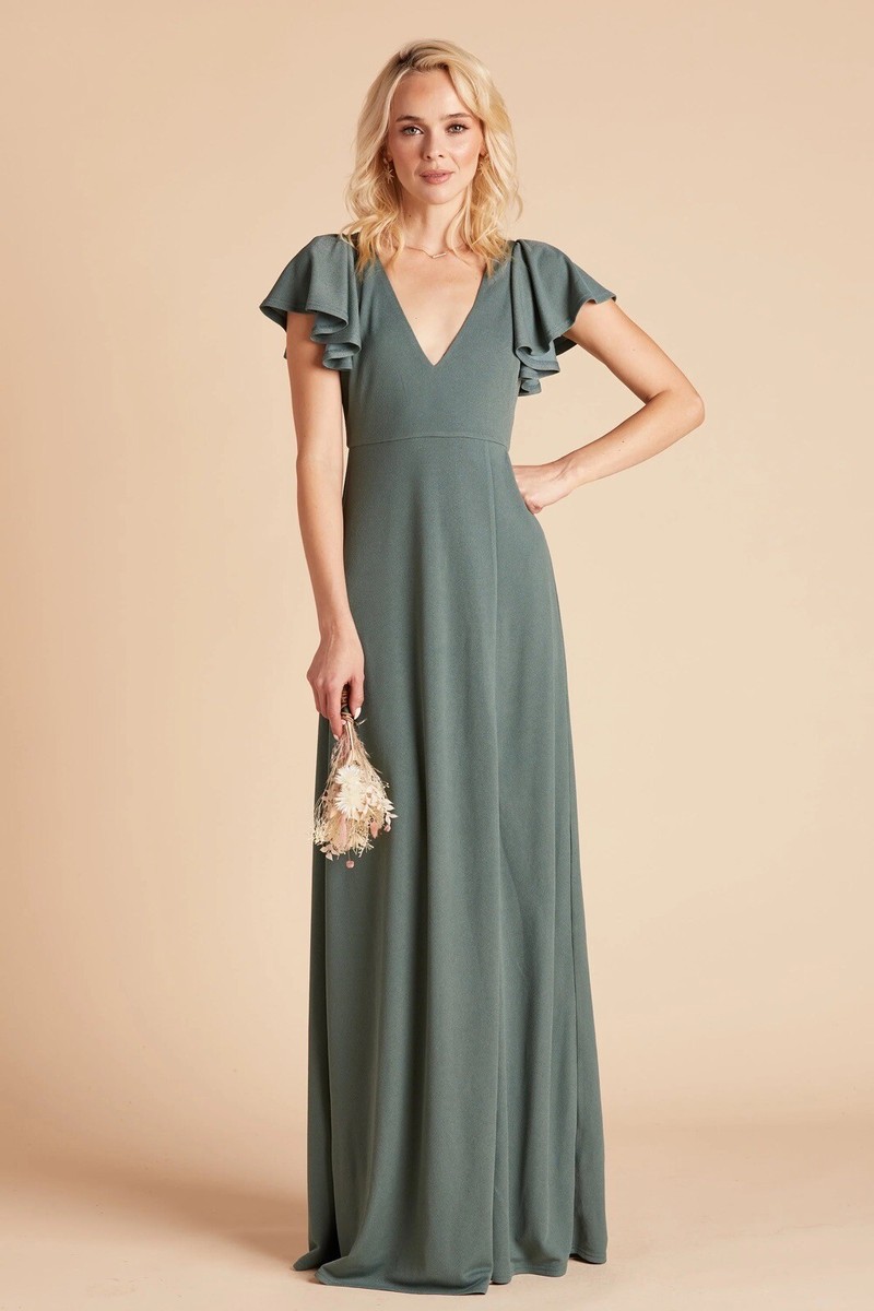 hannah dress birdy grey CREPE SEA GLASS Medium NEW NWT BRIDESMAID WEDDING 030323