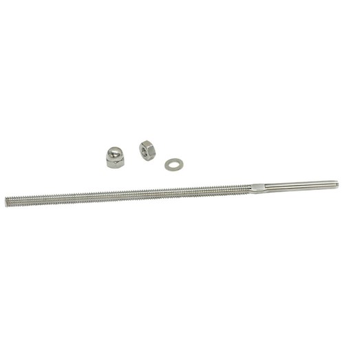 3/16'' Stainless Steel Cable Railing Swage Threaded Stud End Fitting - PACK 10 - Picture 2 of 5