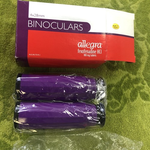 4x28mm Collectible Binoculars Allergy Medicine Allegra Pharmaceutical Drug Rep - Picture 2 of 2