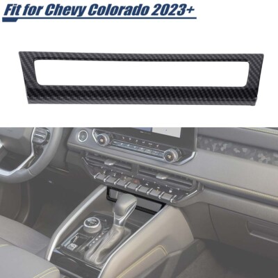 Carbon Fiber USB Charger Socket Trim Cover Decor For Chevy Colorado CANYON 2023+