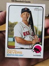 RAFAEL DEVERS BOSTON RED SOX 2022 TOPPS HERITAGE BASEBALL CARD #34