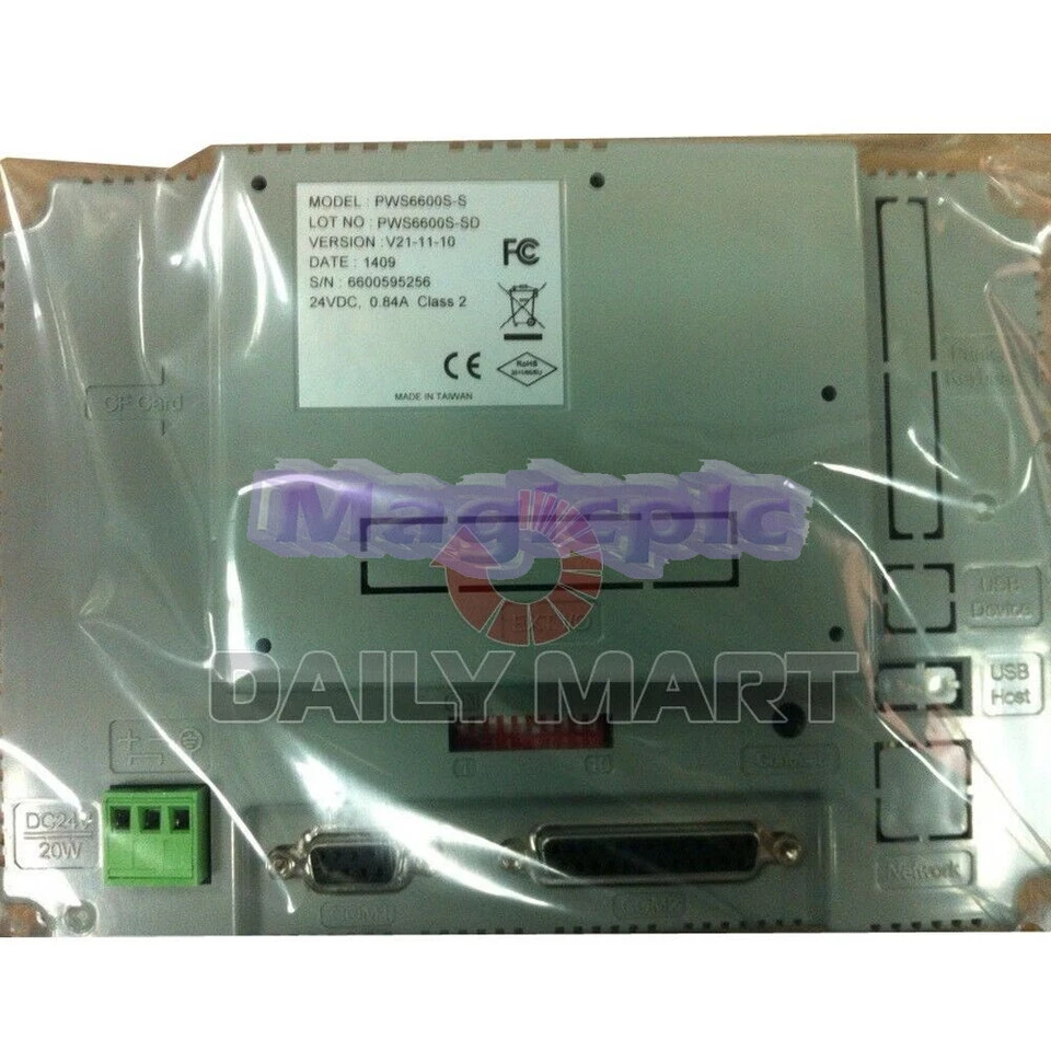 HITECH PWS6600S-S HMI Touch Screen Human Machine Interface New - Image 4 of 4