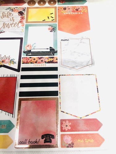 The HAPPY PLANNER BASICS Aufkleber & The Paper Studio Floral tägliche Aufgaben - Bild 7 von 10