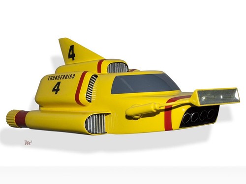 Modelo artesanal de madera de caoba Gerry Anderson Thunderbird Thunderbirds 4 - Imagen 4 de 12