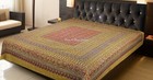 Bohemian Double Kantha Handmade Cotton Quilt Bed Cover Throw Blanket Gudari