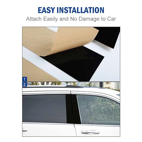 Black Door Window Pillar Post Decor Cover Trim Sticker Overlay For 4Runner 10-23 - Picture 7 of 11