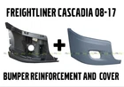 Freightliner Cascadia Bumper Right Side Reinforcement & Cover With Fog Hole