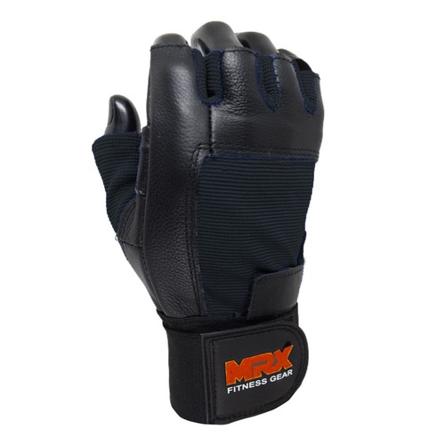 Men Gym Gloves With Wrist Wrap Workout Weight Lifting Grip Fitness Exercise MRX - Picture 10 of 24