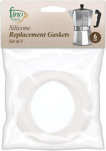 Junta de repuesto Fino para cafetera espresso de estufa de 6 tazas, silicona, juego - Imagen 9 de 12