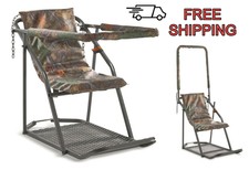 Extreme Comfort Hang On Tree Stand With Flip Up Shooting Rail