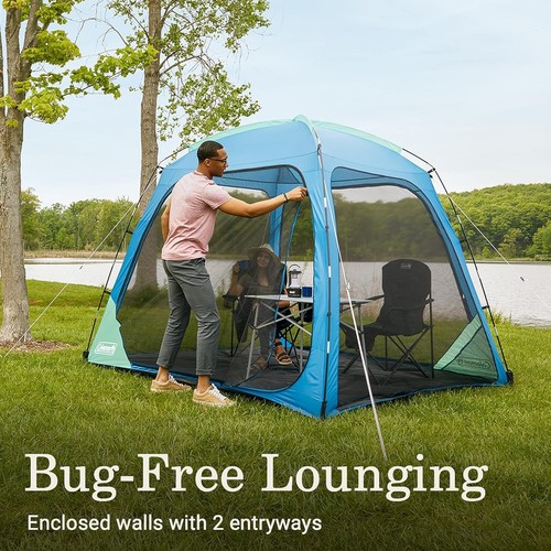 Coleman Skyshade 8 x 8 ft Screen Dome Canopy - Blue 8' x 8' Screen Dome - Picture 4 of 6