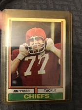 JIM TYRER 1974 Topps Football  #85   Crease (h) Free Ship