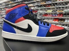 Nike Air Jordan 1 Retro Mid Top 3 554724-124 Men's Size 10.5 Missing Insole