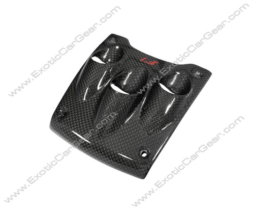 Ferrari 458 Carbon Fiber Console Trim - F1 Plate With Red Logo - Picture 4 of 5
