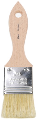 Modelador de cerdas naturales cepillo plano arte pintura esmalte pintura de agua pincel tiza pincel - Imagen 8 de 11