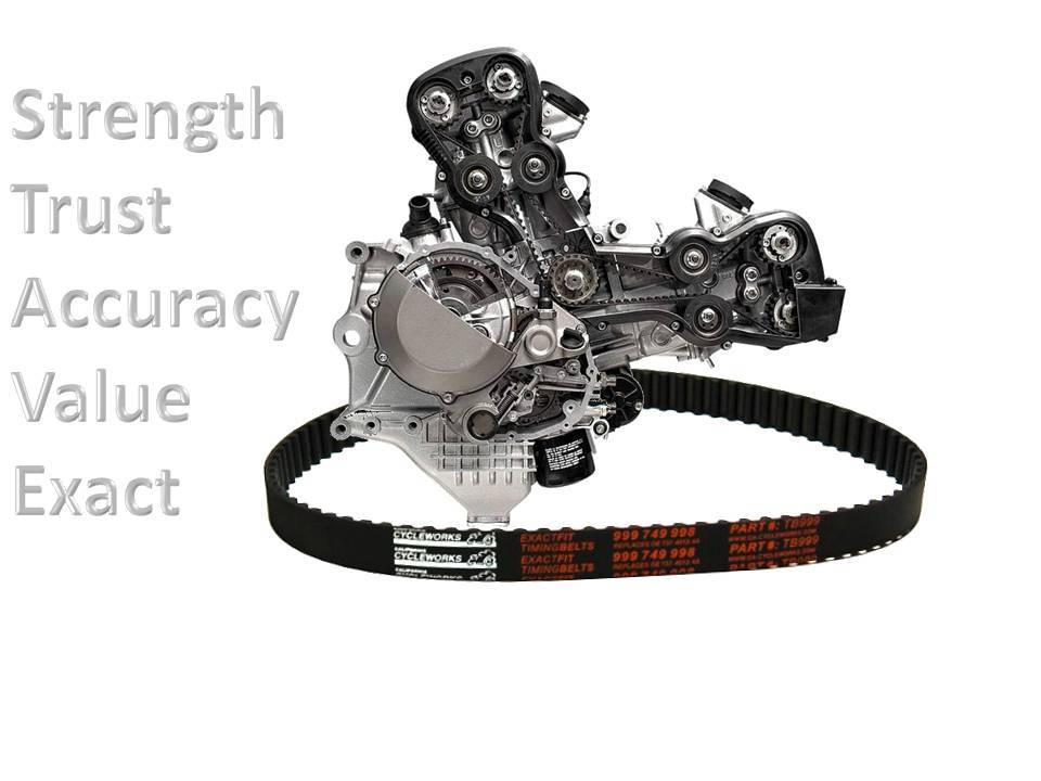999 Ducati Original Ducati Cam-Zahnriemen-Kit Für 749, 999, 998R & S4RS | Teilenummer 73740121B OE 73740121B Mit 89 Zähnen