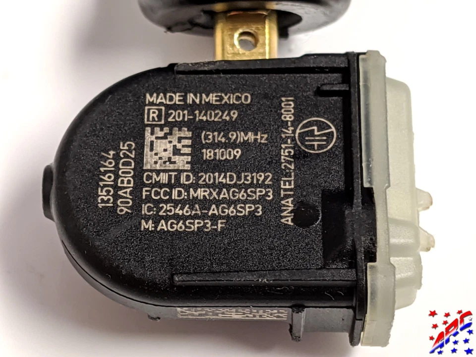 Juego completo de 4 sensores de presión de neumáticos TPMS genuinos OEM GMC Trucks 13540604 Foto 3 de 4