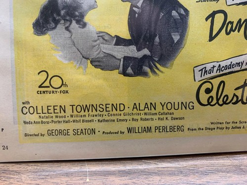 1949 CHICKEN EVERY SUNDAY Movie Release Ad w/Natalie Wood Celeste Holm (MH216) - Picture 8 of 8