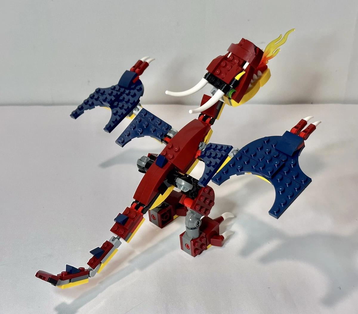 LEGO Creator 3 in 1 Fire Dragon Set 31102 234 pcs with Manuals No Box Retired