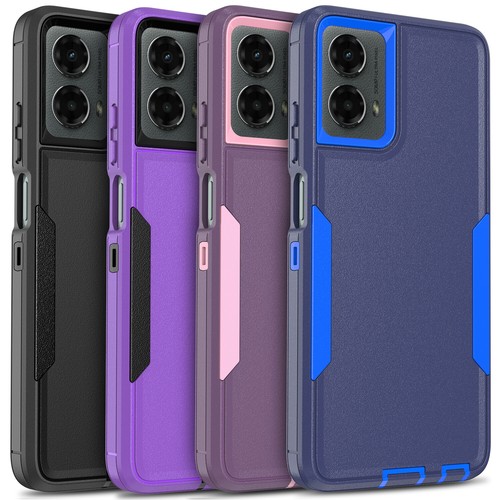 For Motorola Moto G 5G 2024 Rugged Shockproof Phone Case Cover + Tempered Glass - Picture 46 of 68