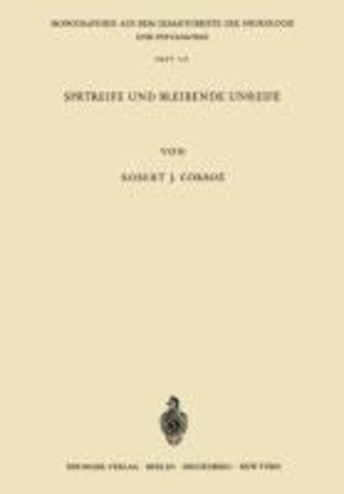 R. J. Corboz | Spätreife Und Bleibende Unreife | Taschenbuch | Deutsch