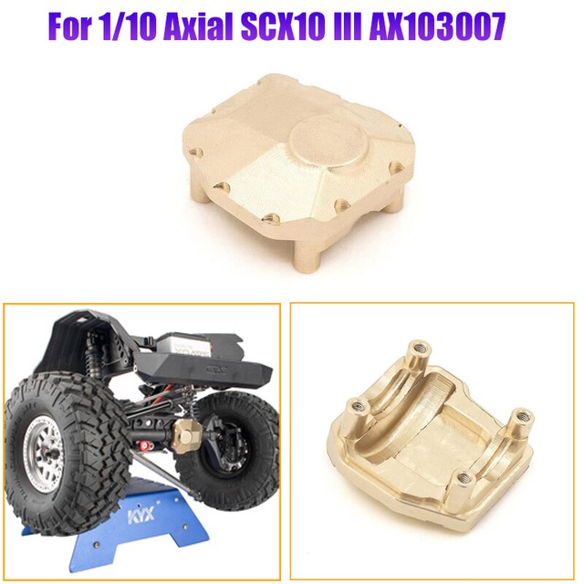 1/10 Axial SCX10 III AX103007 RC Upgrade DIY Front Or Rear Axle Brass Diff Cover 1/10 Axial SCX10 III AX103007 RC Upgrade DIY Front Or Rear Axle Brass Diff Cover