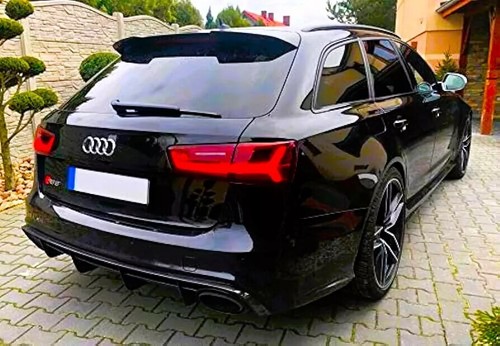 Audi A6 C7 Avant Estate Rear Gloss Black Boot Roof Spoiler Wing RS6 Look 11-18 - Picture 6 of 10