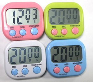 digital kitchen cook portable countdown timer clock lcd screen alarm