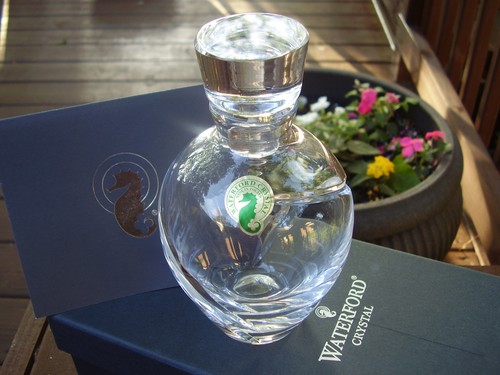 Waterford SIREN PERFUME BOTTLE w/ DAUBER NEW w/BOX MINT - Foto 2 di 5