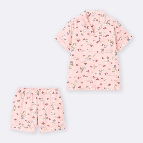 GU x CHIIKAWA Summer Collection Hachiware Satin pajamas Lounge set NEW Japan - Picture 9 of 17