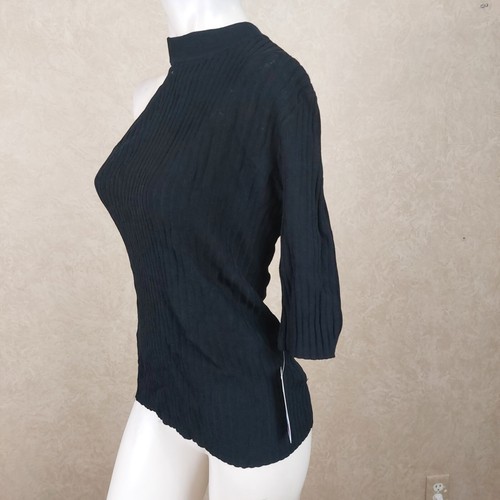 Nuevo suéter negro para mujer bar III talla M __ Nuevo con etiquetas B11c1 - Imagen 4 de 4