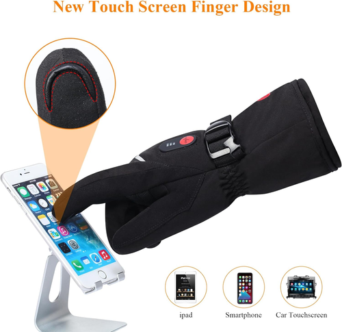SAVIOR HEAT Heated Gloves, Unisex Rechargeable Battery Powered Electric Heating - Picture 3 of 12