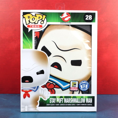 Funko Pop Tees Ghostbusters SDCC 2015 Stay Puft 3-XL SS Men's T-Shirt LE 500 New - Picture 2 of 13