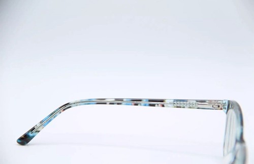 NEW BEBE BB 5145 400 BLUE FLORAL CLEAR AUTHENTIC FRAMES EYEGLASSES 53-17-135 - Picture 3 of 5