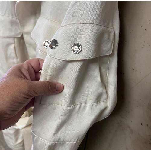 RALPH LAUREN Black Label Field Jacket Size 6 Cream White - Picture 6 of 11